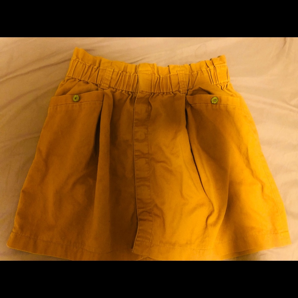 Orange Denim Skirt